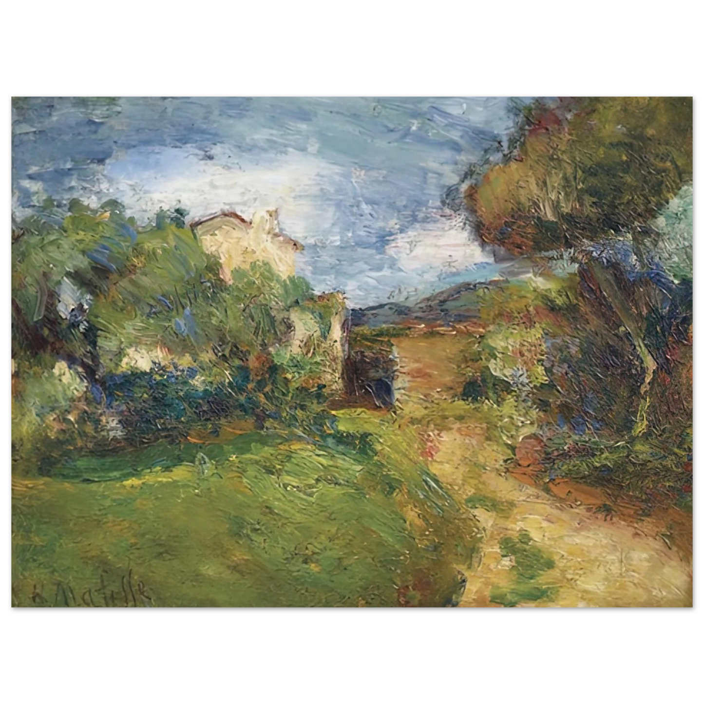 Henri Matisse - PETIT PAYSAGE CORSE 1898  75x100 cm / 30x40inches Fine Art Poster