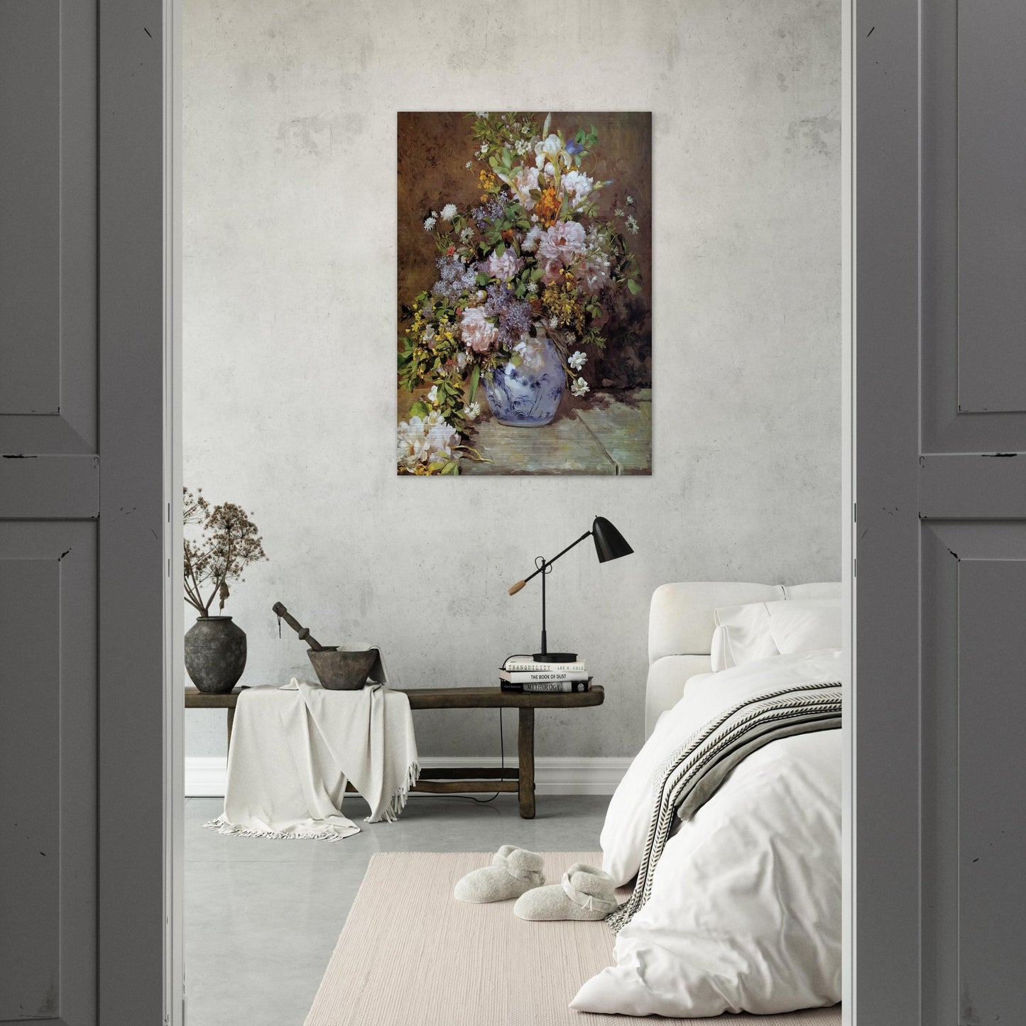 Spring Bouquet - Pierre-Auguste Renoir Brushed Aluminum Print - 70x100 cm / 28x40 inches | Pierre-Auguste Renoir Aluminum Print | Pierre-Auguste Renoir Prints