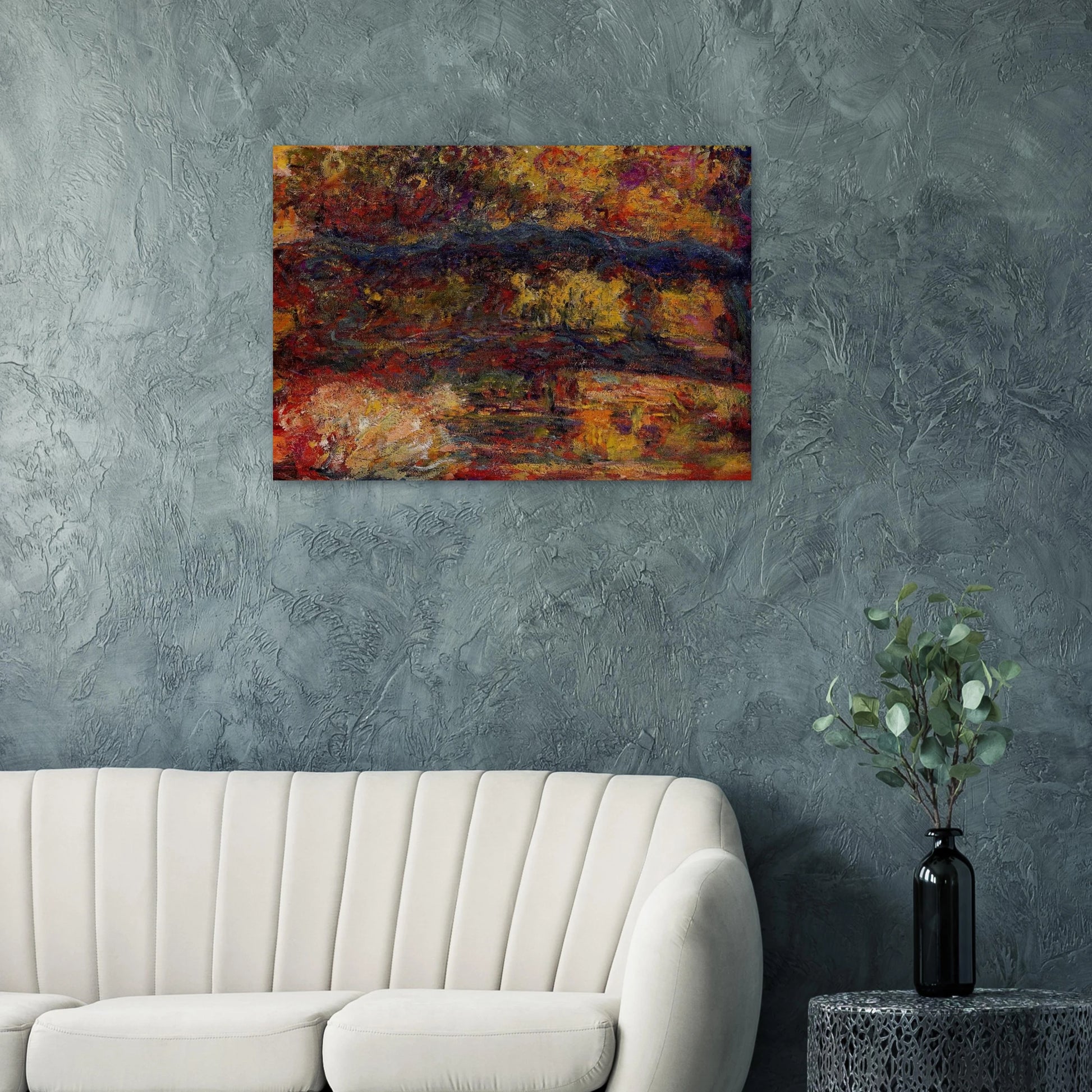 The Japanese Bridge 5 - claude monet Brushed Aluminum Print - 70x100 cm / 28x40 inches | claude monet Aluminum Print | claude monet Prints
