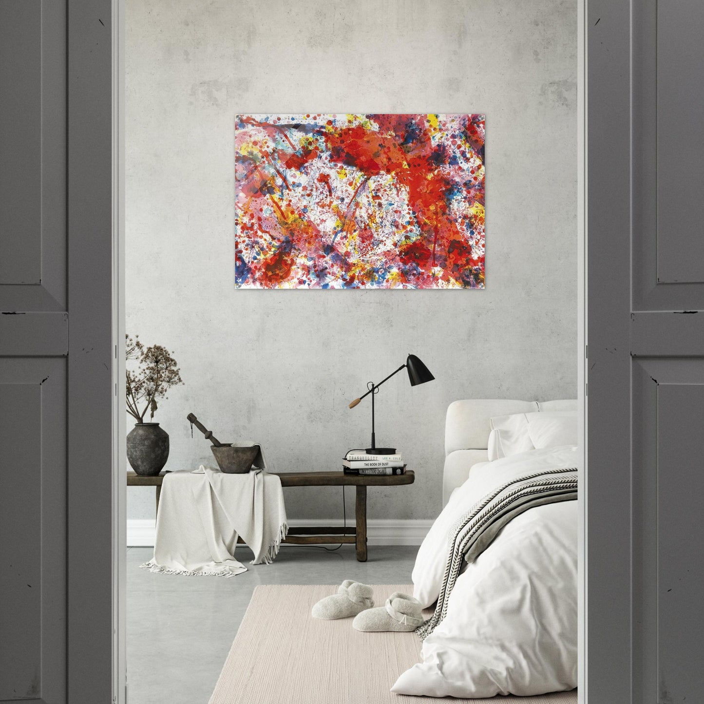 And Pink - Sam Francis Acrylic Print - 70x100 cm / 28x40″ inches