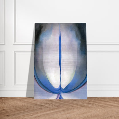 Blue Line - Georgia O'Keeffe Brushed Aluminum Print - 70x100 cm / 28x40 inches | Georgia O'Keeffe Aluminum Print | Georgia O'Keeffe Prints