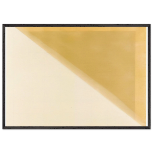 Topologema 2-1 - 1972 - Enrico Castellani 70x100 cm / 28x40 inches Framed Art Print – Black Wooden Frame