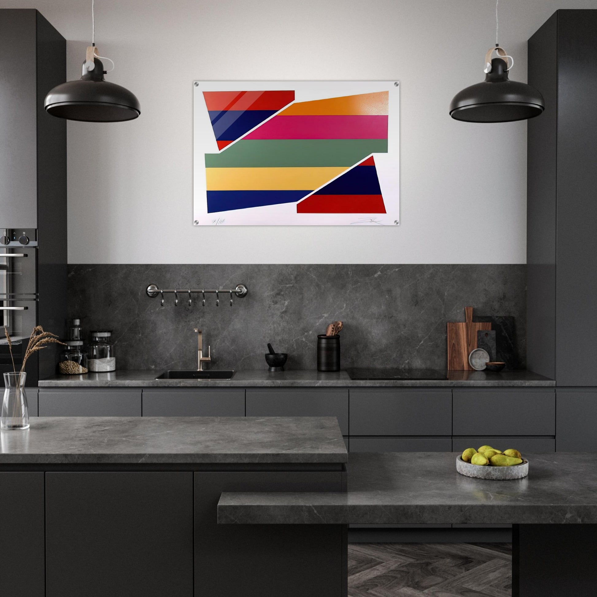Rotation I - 1980 - Larry Zox Acrylic Print - 70x100 cm / 28x40″ inches