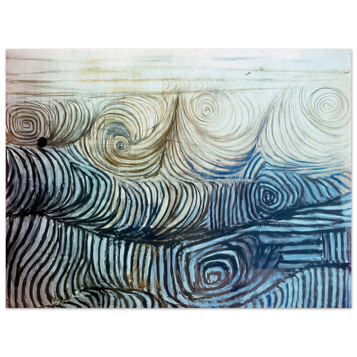 Victor Pasmore - THE WAVE 1950  75x100 cm / 30x40inches Fine Art Poster