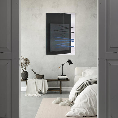 PETITE VIBRATION BRIQUE ET NOIRE 1966 - Jesus Rafael Soto Brushed Aluminum Print - 70x100 cm / 28x40 inches | Jesus Rafael Soto Aluminum Print | Jesus Rafael Soto Prints