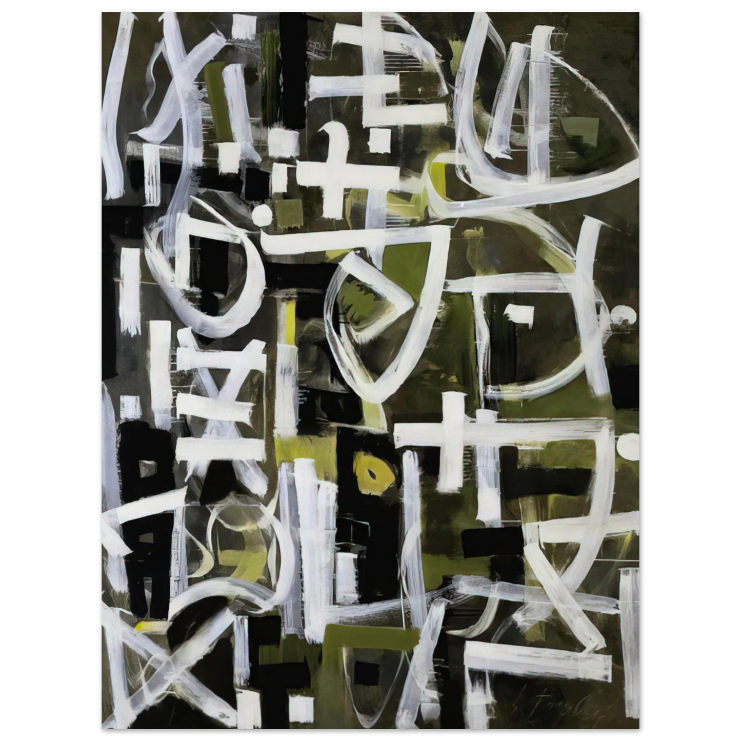 Bradley Walker Tomlin - Number 2 - 1950  75x100 cm / 30x40inches Fine Art Poster