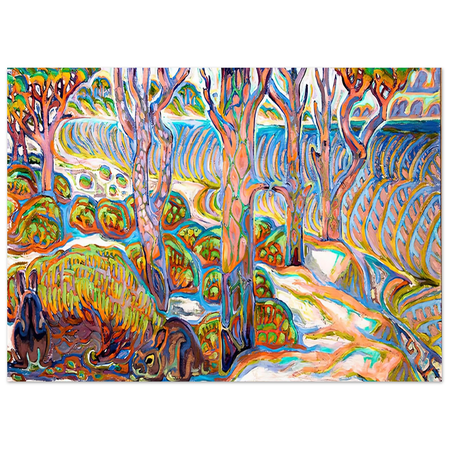 Walter Inglis Anderson - Walter Anderson Wall art - 30x40 cm / 12x16 inches - Premium Wooden Framed Poster With Fine Art Paper-canvas - Wood frame