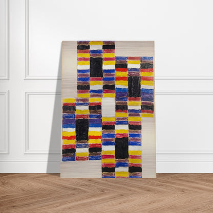 Ascending I - 1958 - Alfred Jensen Brushed Aluminum Print - 70x100 cm / 28x40 inches | Alfred Jensen Aluminum Print | Alfred Jensen Prints