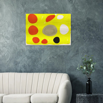 GREY OVAL 1975 - Alexander Calder Brushed Aluminum Print - 70x100 cm / 28x40 inches | Alexander Calder Aluminum Print | Alexander Calder Prints