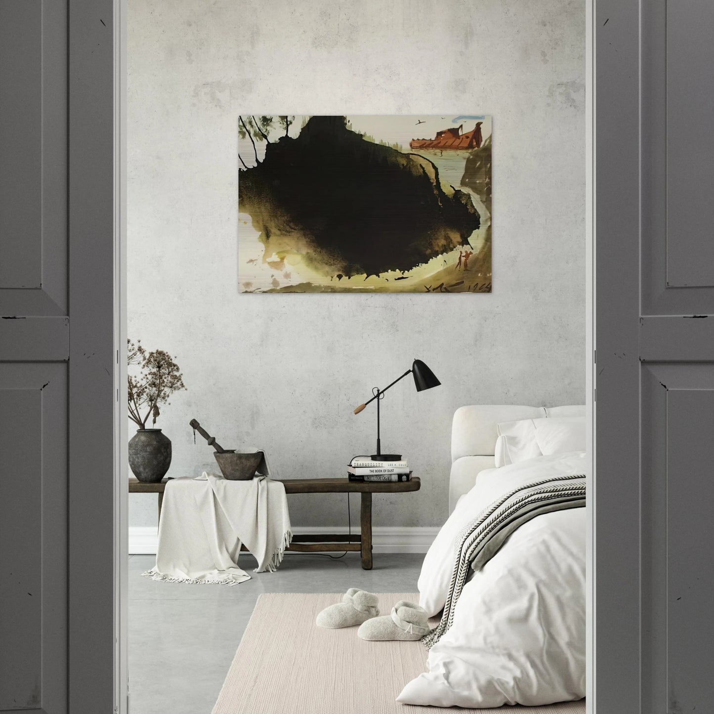 AQUAE DILUVII SUPER TERRAM GENESIS 6 17 1967 - Salvador Dali Brushed Aluminum Print - 70x100 cm / 28x40 inches | Salvador Dali Aluminum Print | Salvador Dali Prints