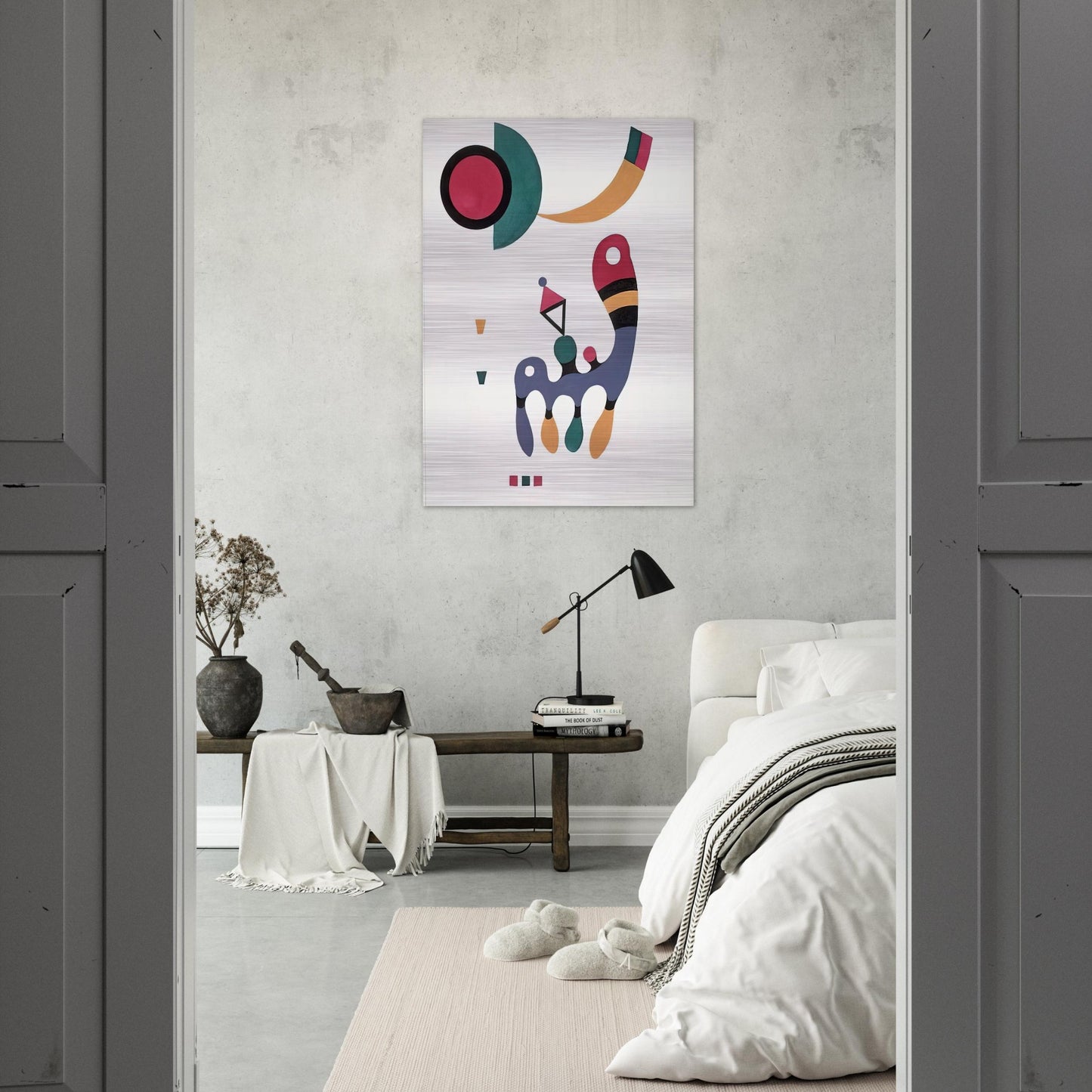 COMPOSITION 1944 - Wassily Kandinsky Brushed Aluminum Print - 70x100 cm / 28x40 inches | Wassily Kandinsky Aluminum Print | Wassily Kandinsky Prints