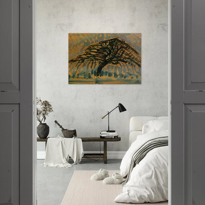 Study for Blue Apple Tree Series - Piet Mondrian Brushed Aluminum Print - 70x100 cm / 28x40 inches | Piet Mondrian Aluminum Print | Piet Mondrian Prints