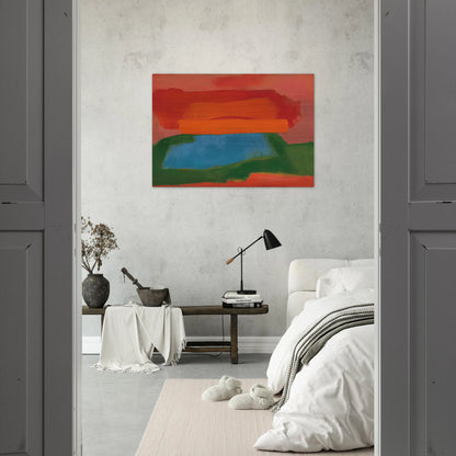 NUMBER 2 1967 - Esteban Vicente Brushed Aluminum Print - 70x100 cm / 28x40 inches | Esteban Vicente Aluminum Print | Esteban Vicente Prints