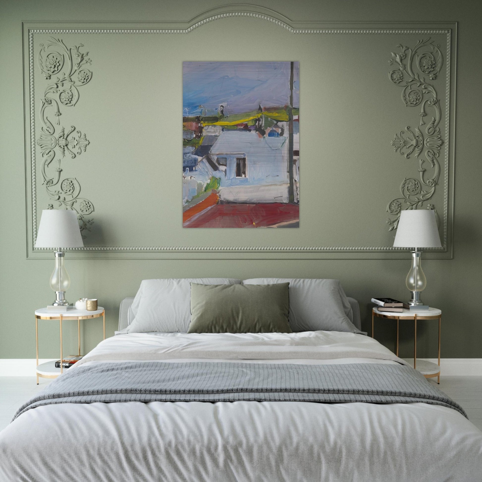 Chabot Valley - Richard Diebenkorn Brushed Aluminum Print - 70x100 cm / 28x40 inches | Richard Diebenkorn Aluminum Print | Richard Diebenkorn Prints