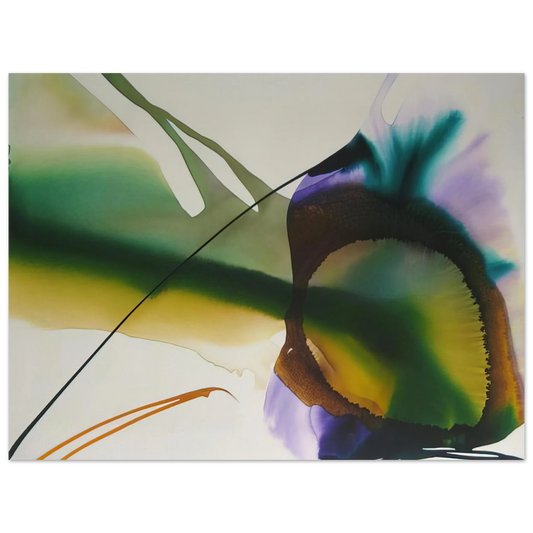Paul Jenkins - Phenomena Amber Sight - 1968  75x100 cm / 30x40inches Fine Art Poster