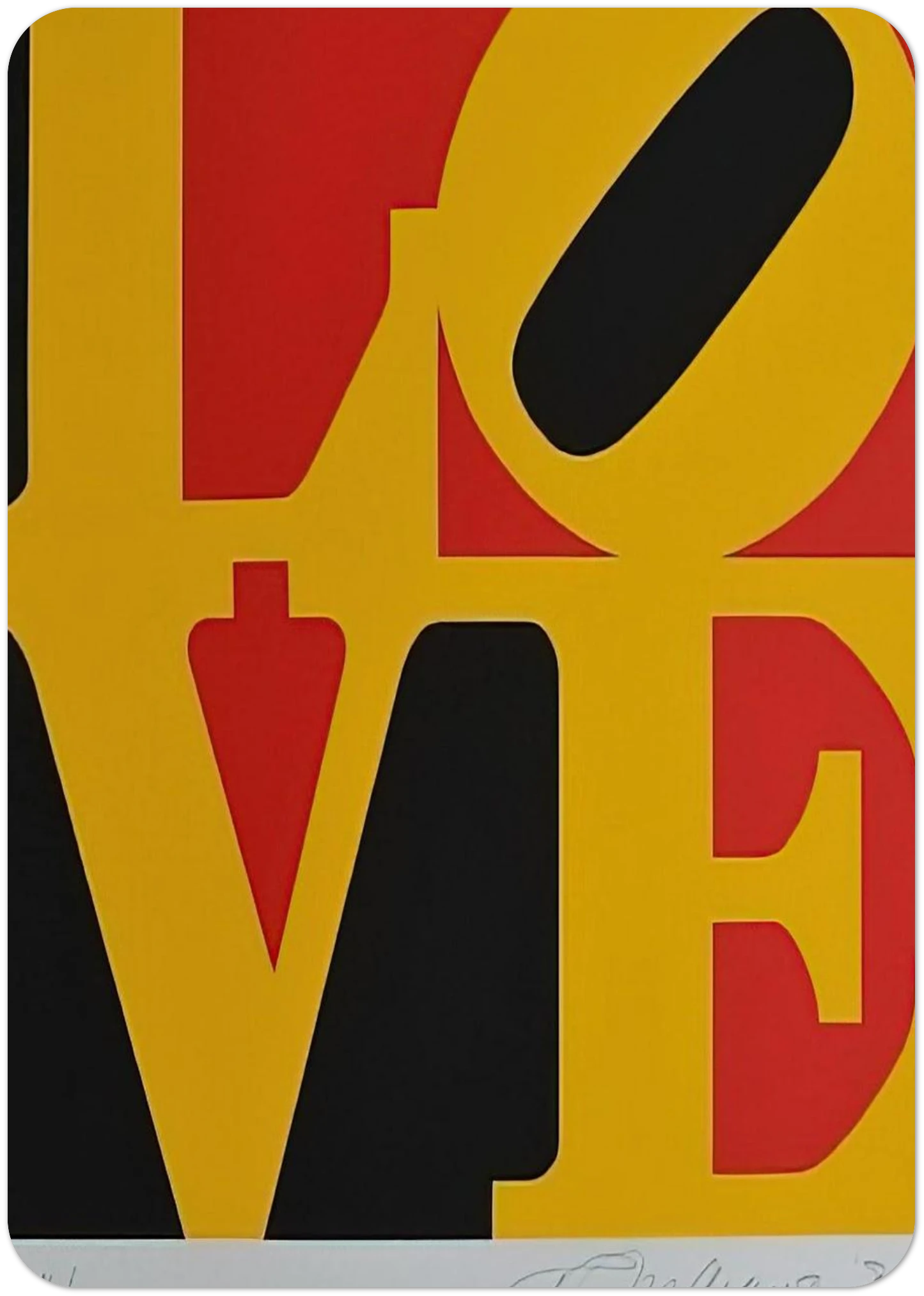 German Love By Robert Indiana Pack of 10 Post Cards | Robert Indiana Post Cards | A6 (10.5 x 14.8 cm) - 4.1 x 5.8 inches