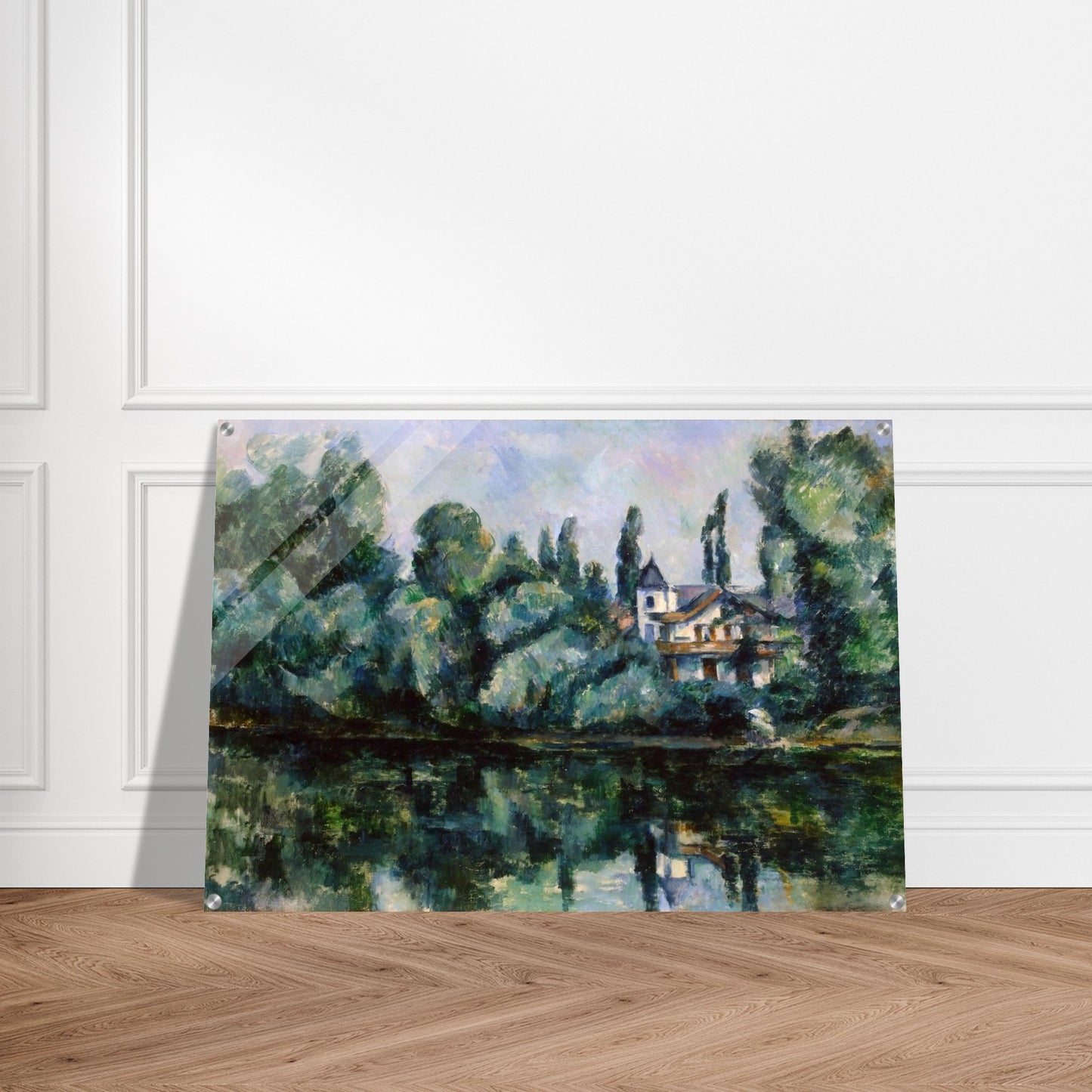 The Banks of the Marne - Paul Cézanne Acrylic Print - 70x100 cm / 28x40″ inches