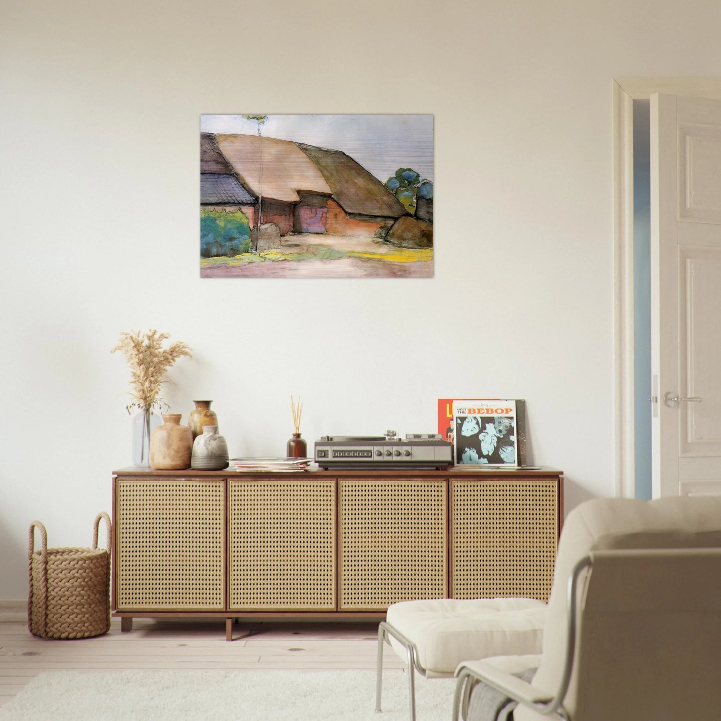 Farm Sun - Piet Mondrian Brushed Aluminum Print - 70x100 cm / 28x40 inches | Piet Mondrian Aluminum Print | Piet Mondrian Prints