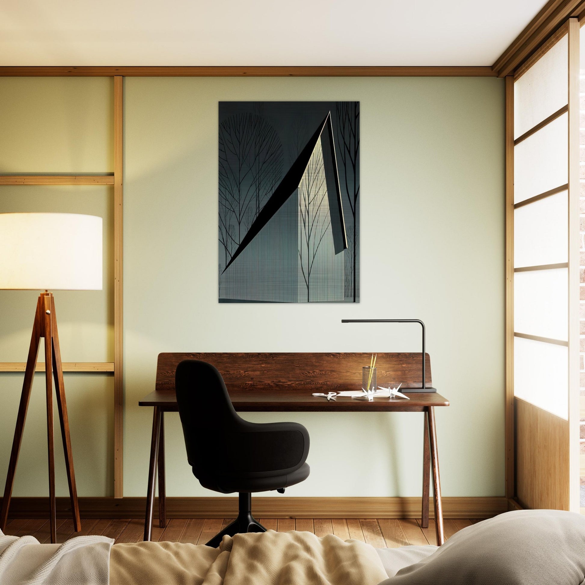 Pearl - Eyvind Earle Brushed Aluminum Print - 70x100 cm / 28x40 inches | Eyvind Earle Aluminum Print | Eyvind Earle Prints