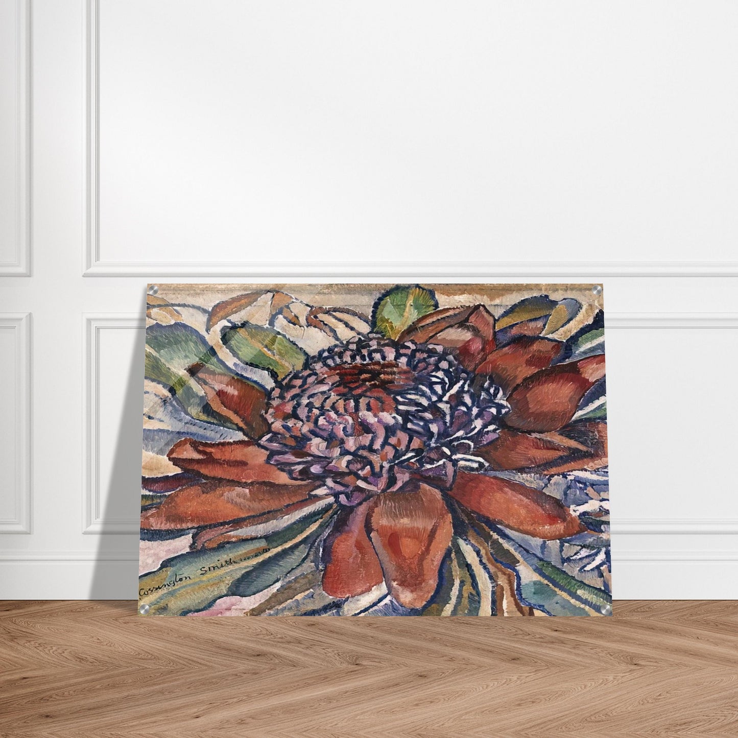 Waratah - 1928 - Grace Cossington Smith Acrylic Print - 70x100 cm / 28x40″ inches