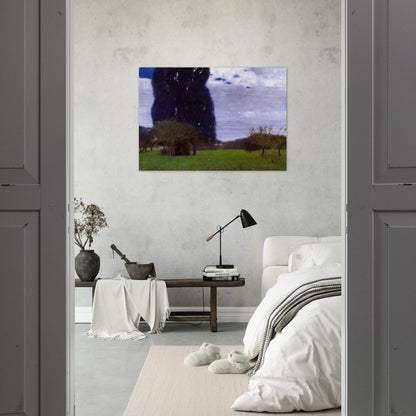 THE TALL POPLAR TREES II - Gustav Klimt Brushed Aluminum Print - 70x100 cm / 28x40 inches | Gustav Klimt Aluminum Print | Gustav Klimt Prints