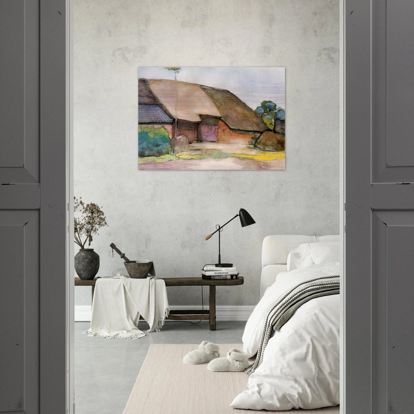 Farm Sun - Piet Mondrian Brushed Aluminum Print - 70x100 cm / 28x40 inches | Piet Mondrian Aluminum Print | Piet Mondrian Prints