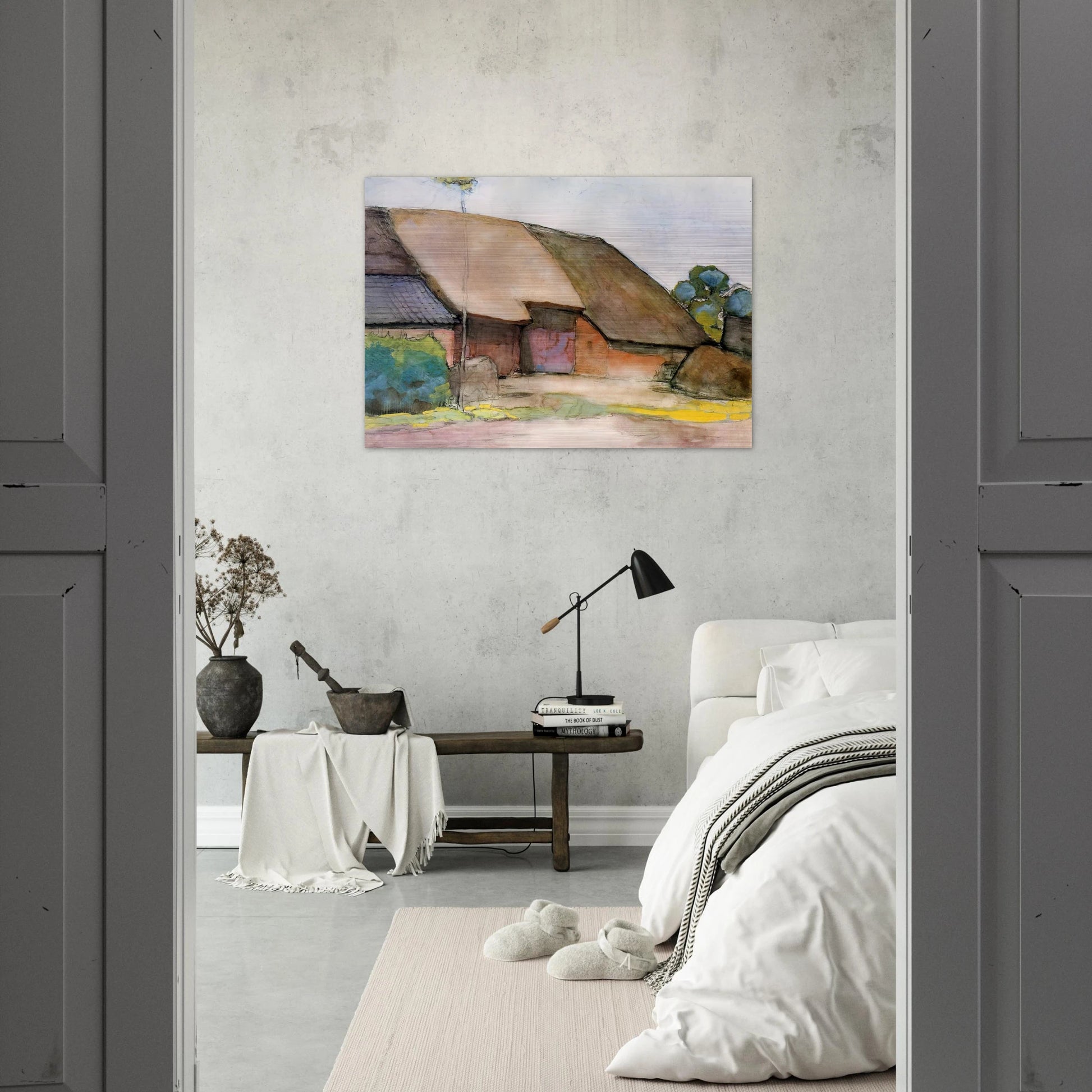 Farm Sun - Piet Mondrian Brushed Aluminum Print - 70x100 cm / 28x40 inches | Piet Mondrian Aluminum Print | Piet Mondrian Prints