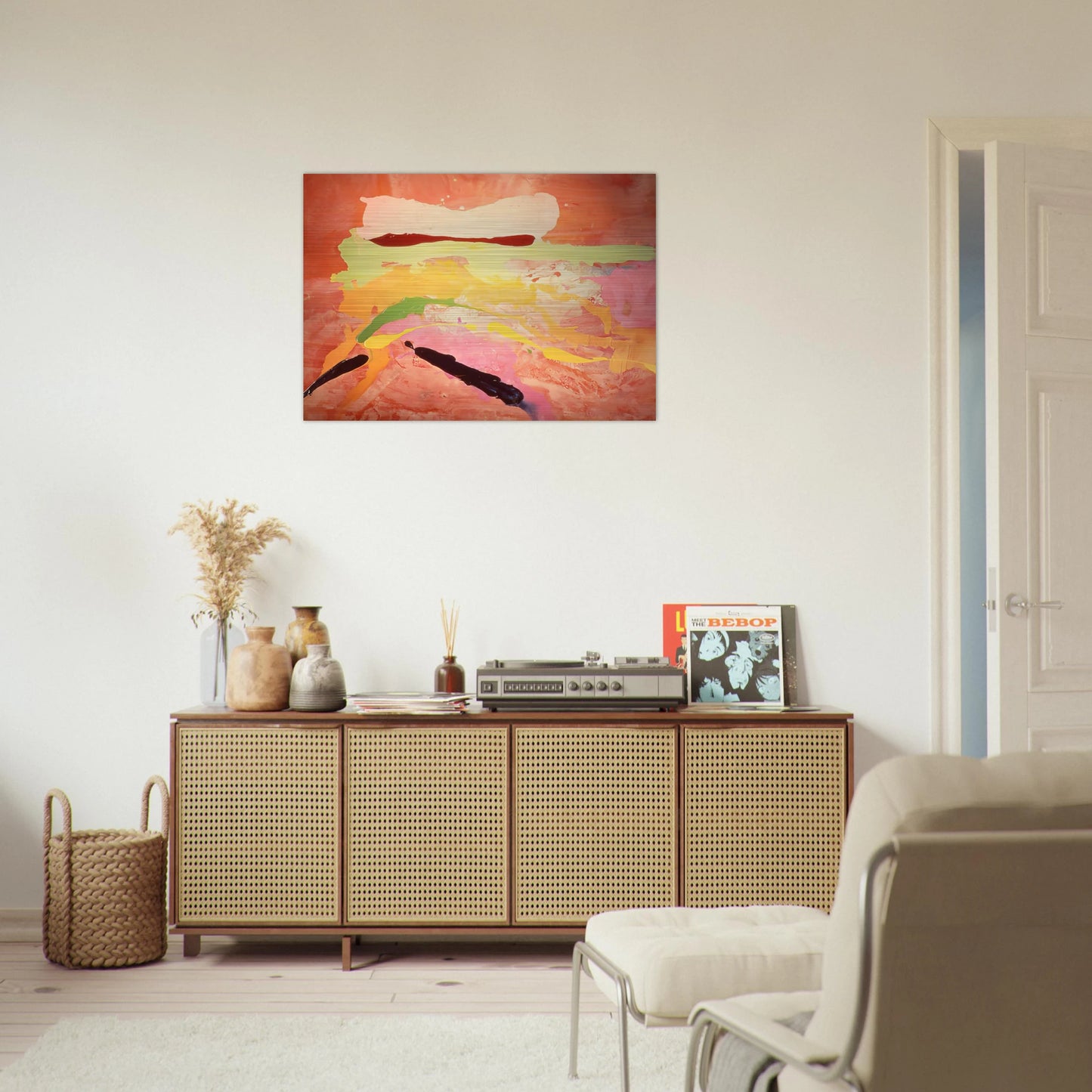Untitled - 1969 - Ronnie Landfield Brushed Aluminum Print - 70x100 cm / 28x40 inches | Ronnie Landfield Aluminum Print | Ronnie Landfield Prints
