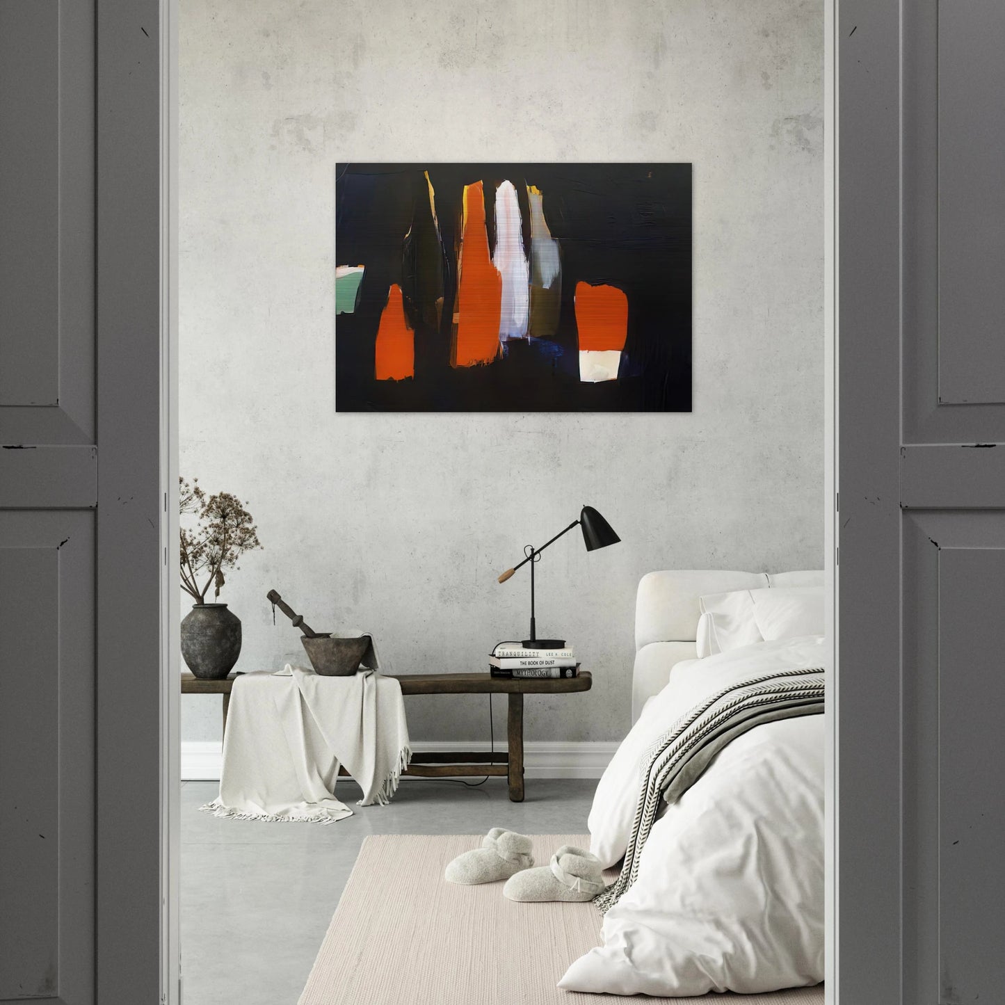 Bouteilles - Art Informel - Nicolas de Stael Brushed Aluminum Print - 70x100 cm / 28x40 inches | Nicolas de Stael Aluminum Print | Nicolas de Stael Prints