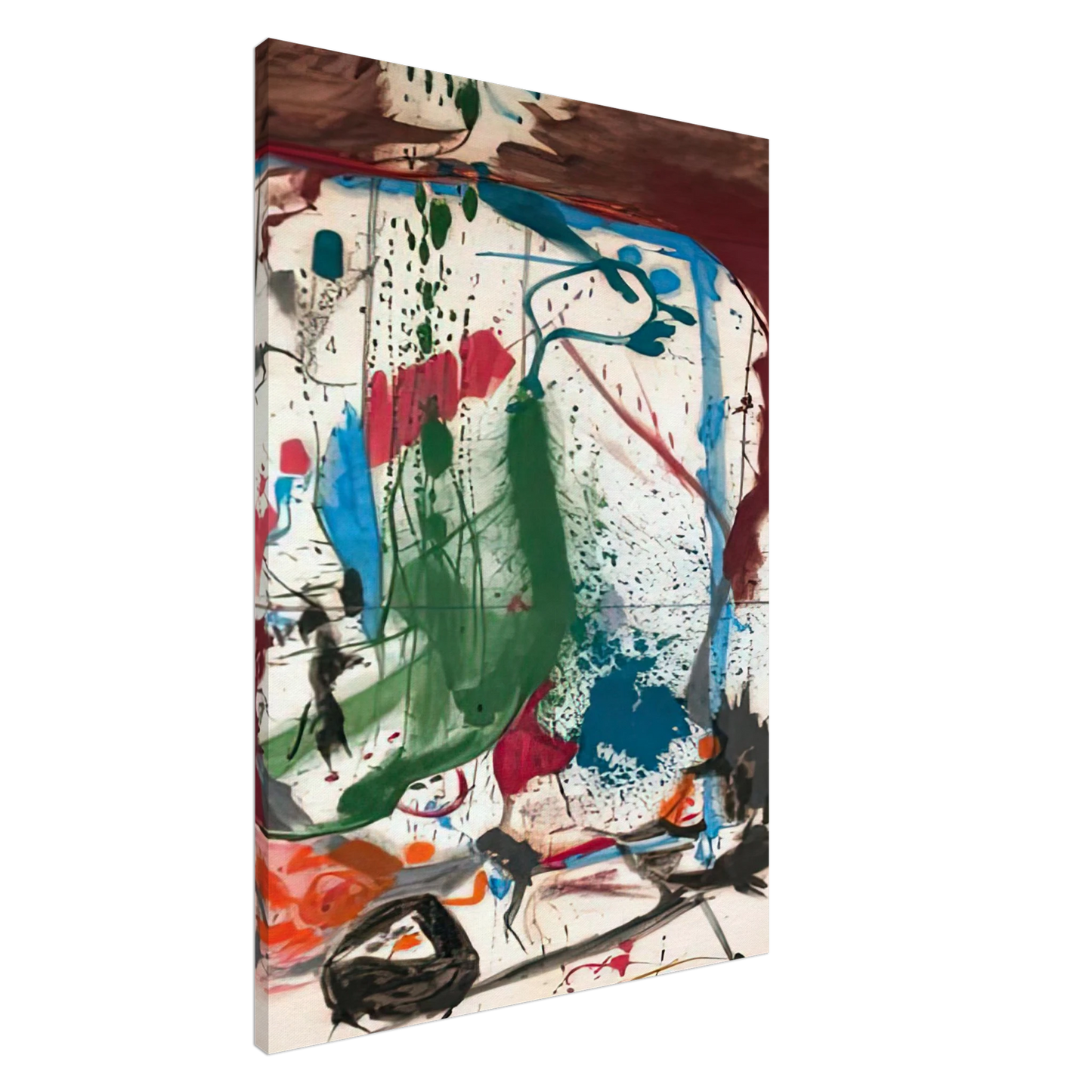 Helen Frankenthaler - Las Mayas, 1958- Wall Art - 28x40 inches / 70x70 cm - Canvas (Imperial)-canvas - -
