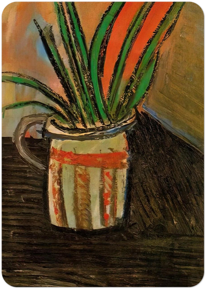 Exotic Flowers - 1907 By Pablo Picasso Pack of 10 Post Cards | Pablo Picasso Post Cards | A6 (10.5 x 14.8 cm) - 4.1 x 5.8 inches