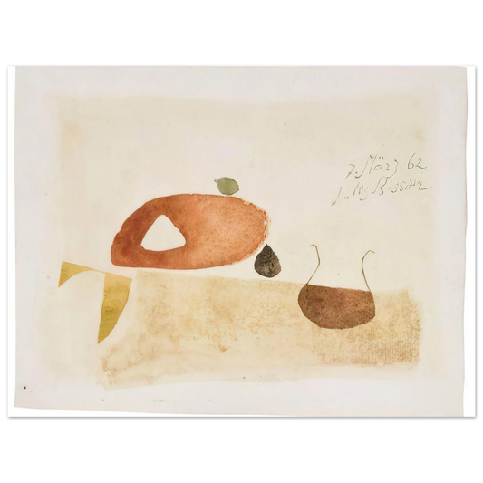 Julius Bissier - Komposition 7. MÃƒÂ¤rz 62 - 1962  75x100 cm / 30x40inches Fine Art Poster