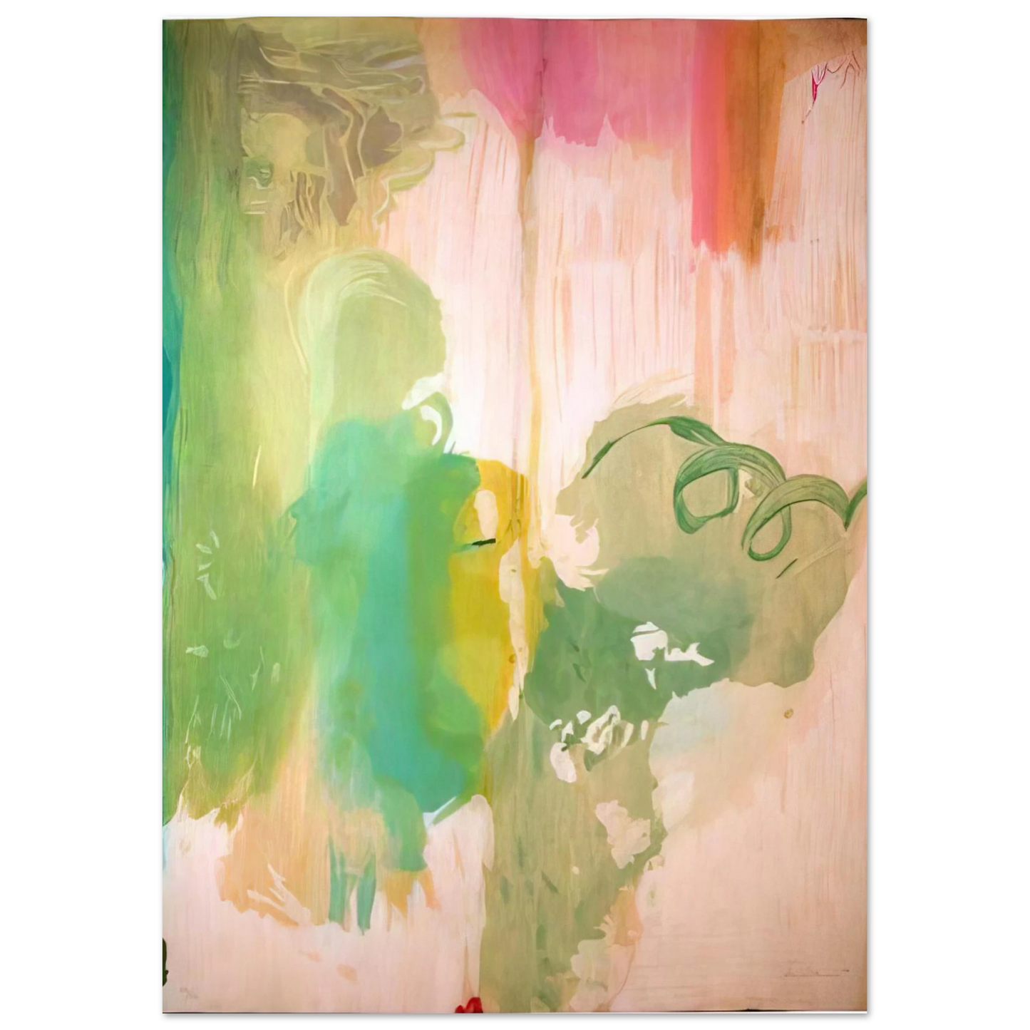 Helen Frankenthaler - Snow Pines - 2004 Wall art - A3 (29.7 x 42  cm) - Premium Wooden Framed Poster With Fine Art Paper-canvas - White frame