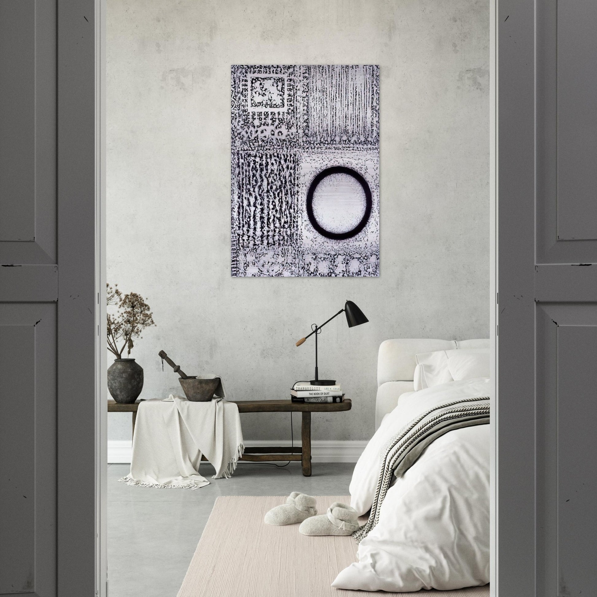 Circle by the Falling Waters - Richard Pousette-Dart Brushed Aluminum Print - 70x100 cm / 28x40 inches | Richard Pousette-Dart Aluminum Print | Richard Pousette-Dart Prints