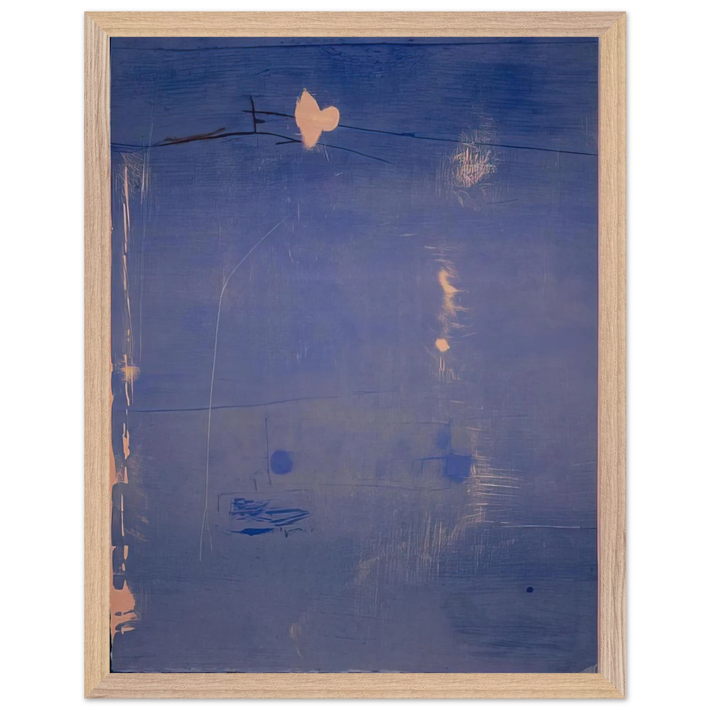 Helen Frankenthaler - Cameo - 1980 Wall art - A1 (59.4 x 84.1  cm) - Premium Wooden Framed Poster With Fine Art Paper-canvas - Wood frame