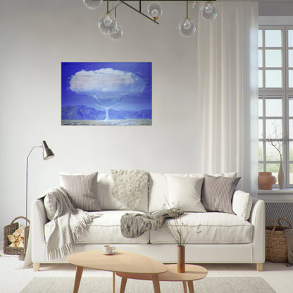 THE HEARTSTRINGS 1960 - Rene Magritte Brushed Aluminum Print - 70x100 cm / 28x40 inches | Rene Magritte Aluminum Print | Rene Magritte Prints