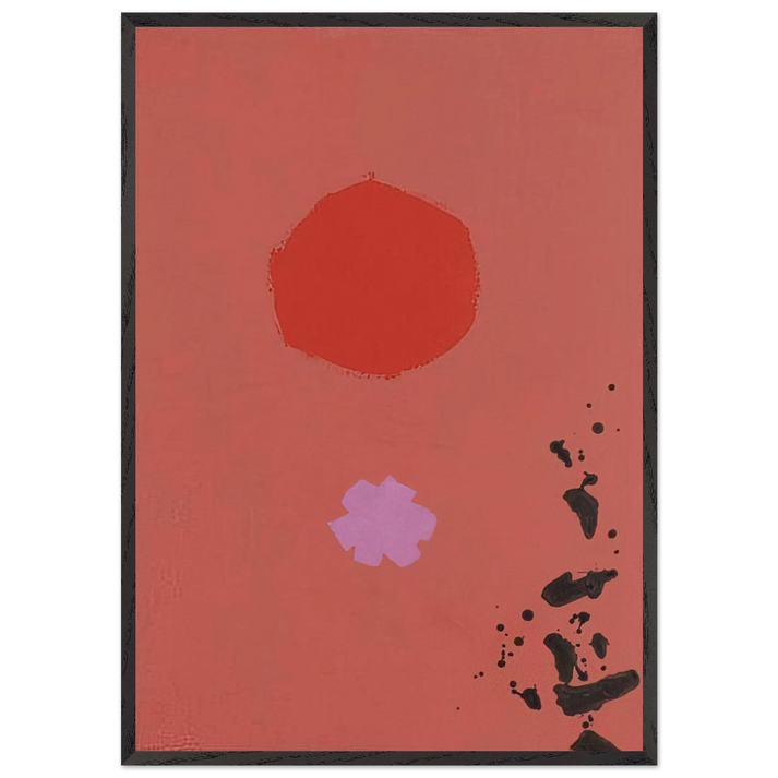 Orange and Lavender No 72 - 1970 - Adolph Gottlieb 70x100 cm / 28x40 inches Framed Art Print – Black Wooden Frame