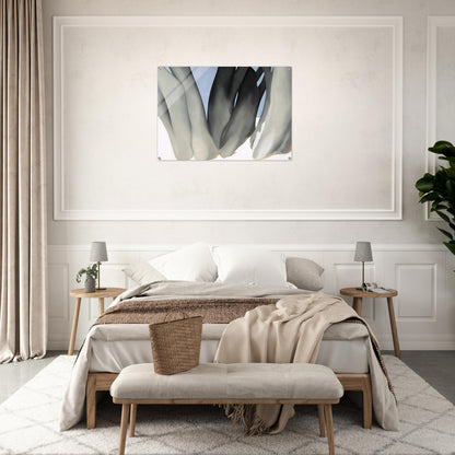 Bare Tree Trunks with Snow - Georgia O'Keeffe Acrylic Print - 70x100 cm / 28x40″ inches