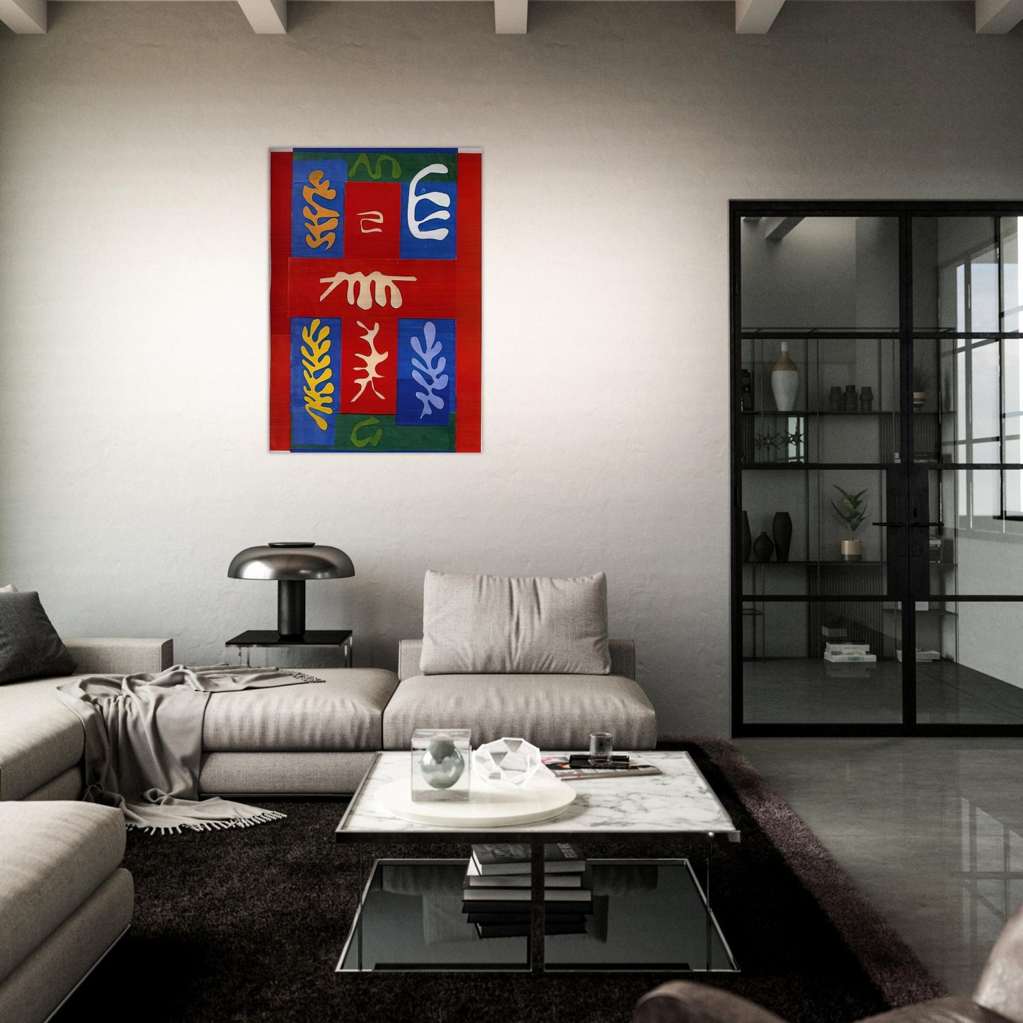 CUT OUTS 4 - Henri Matisse Brushed Aluminum Print - 70x100 cm / 28x40 inches | Henri Matisse Aluminum Print | Henri Matisse Prints