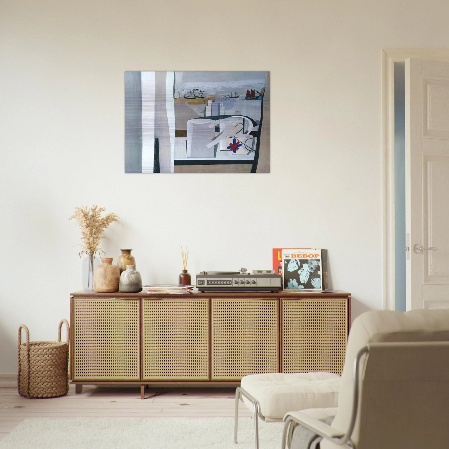 1943-45 St Ives, Cornwall - 1945 - Ben Nicholson Brushed Aluminum Print - 70x100 cm / 28x40 inches | Ben Nicholson Aluminum Print | Ben Nicholson Prints