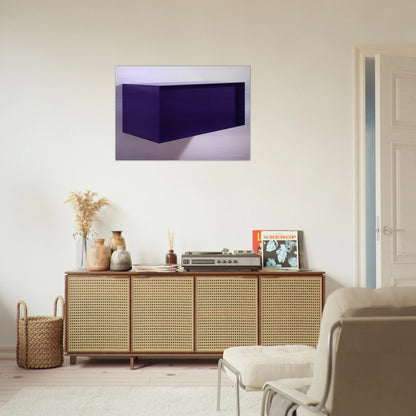 Untitled DJ 77-18 Meter Box - 1977 - Donald Judd Brushed Aluminum Print - 70x100 cm / 28x40 inches | Donald Judd Aluminum Print | Donald Judd Prints