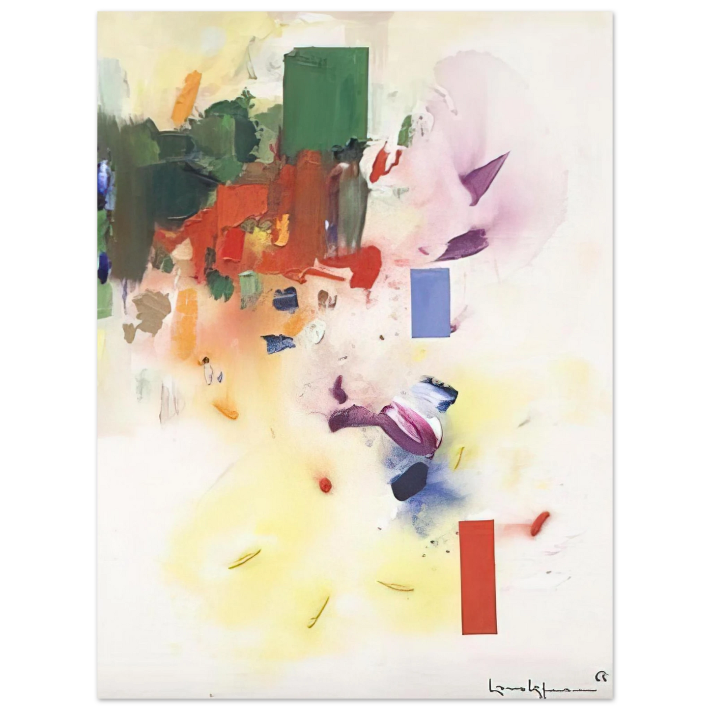 Hans Hofmann - The Castle  75x100 cm / 30x40inches Fine Art Poster