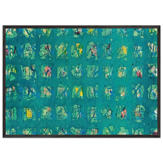 La Primavera Fredda  Cold Spring  - Sam Francis 70x100 cm / 28x40 inches Framed Art Print – Black Wooden Frame