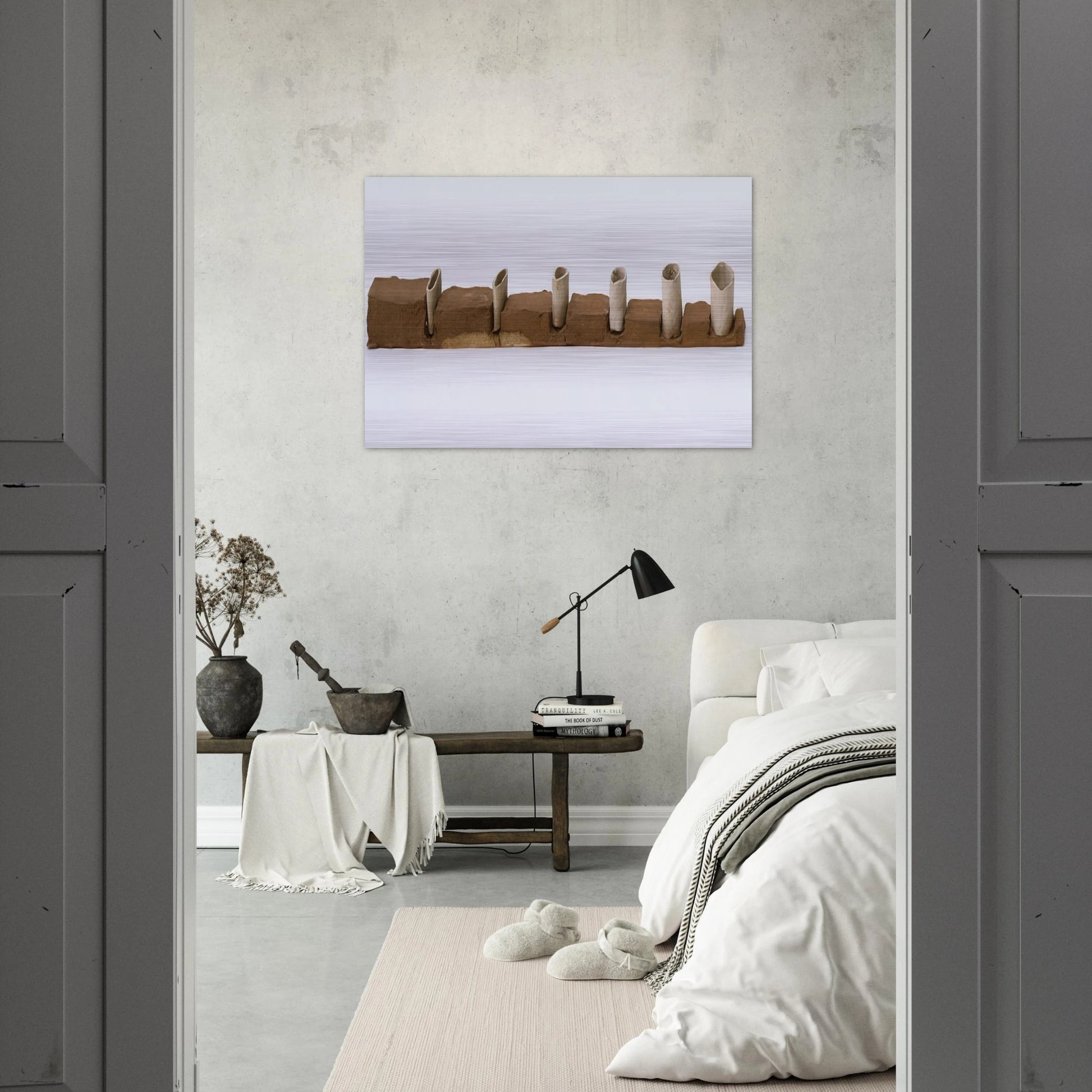 UNTITLED 1968 - Eva Hesse Brushed Aluminum Print - 70x100 cm / 28x40 inches | Eva Hesse Aluminum Print | Eva Hesse Prints