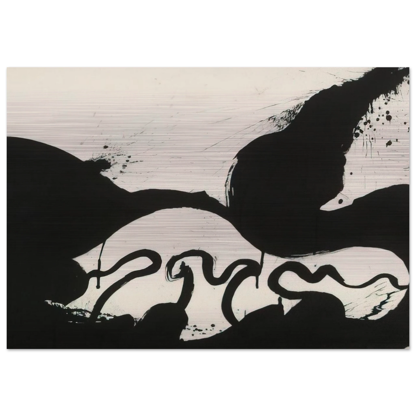 Untitled - 1973 - Norman Bluhm Brushed Aluminum Print - 70x100 cm / 28x40 inches | Norman Bluhm Aluminum Print | Norman Bluhm Prints