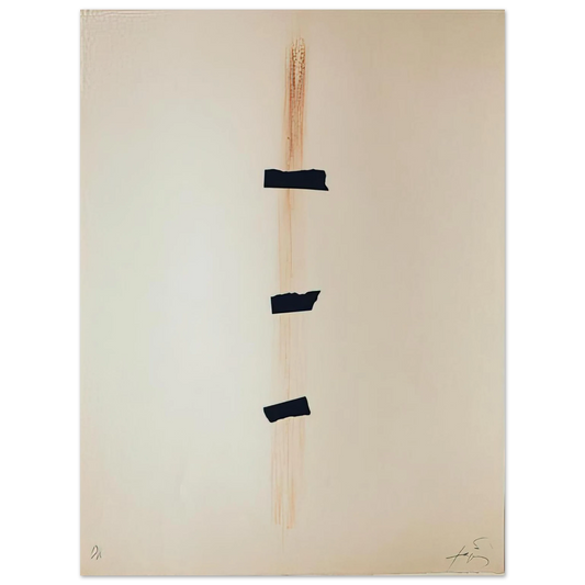 Antoni Tapies - LES TROIS NOIRS 1976  75x100 cm / 30x40inches Fine Art Poster