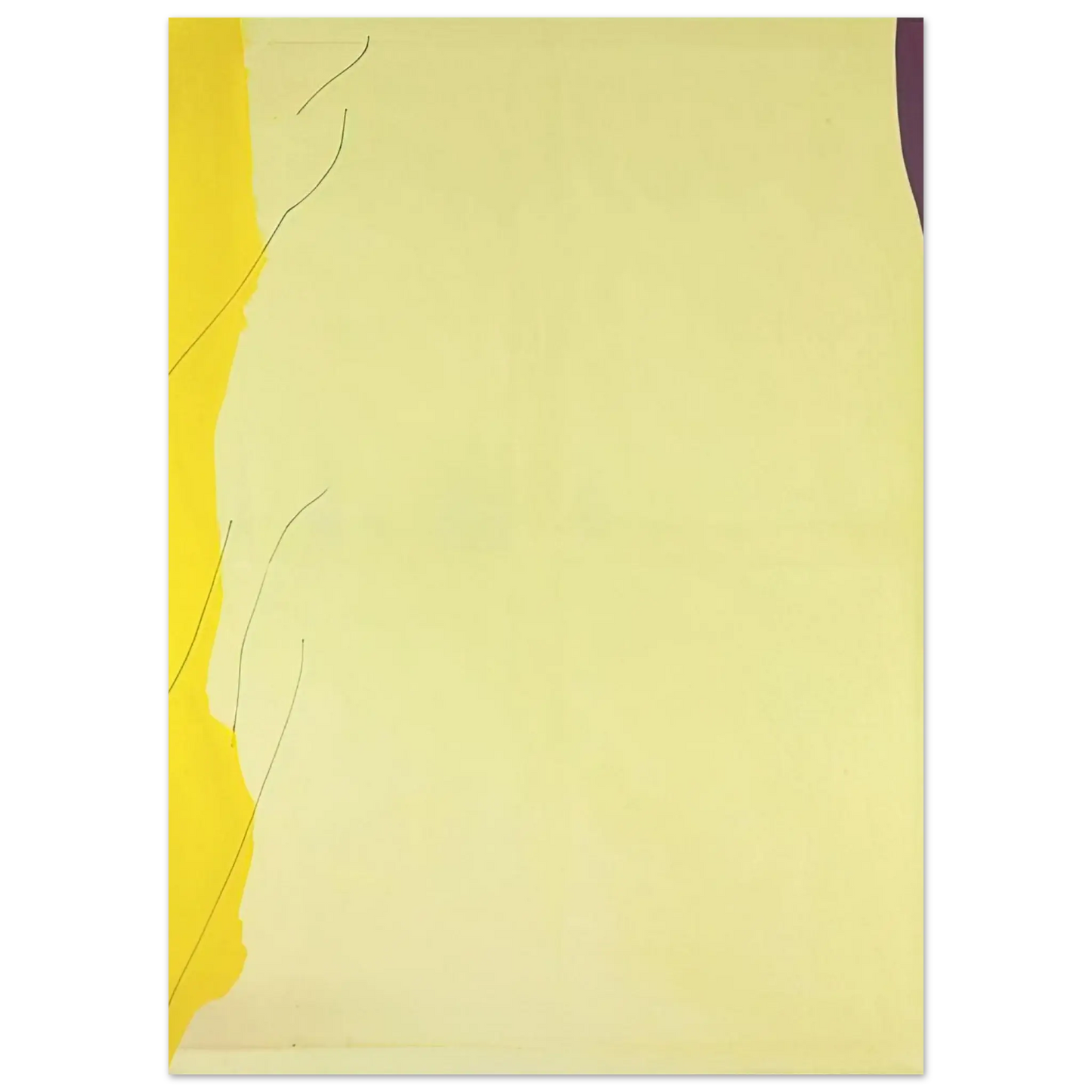 Helen Frankenthaler - Distillation - 1973 Wall art - 13x18 cm / 5x7 Inches - Premium Wooden Framed Poster With Fine Art Paper - Black frame