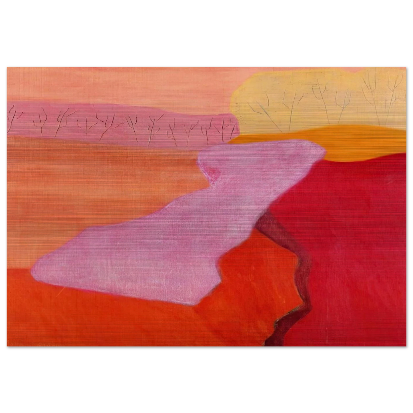 Shapes of Spring - 1952 - Milton Avery Brushed Aluminum Print - 70x100 cm / 28x40 inches | Milton Avery Aluminum Print | Milton Avery Prints