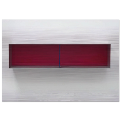 Untitled Menziken - 1991 - Donald Judd Brushed Aluminum Print - 70x100 cm / 28x40 inches | Donald Judd Aluminum Print | Donald Judd Prints