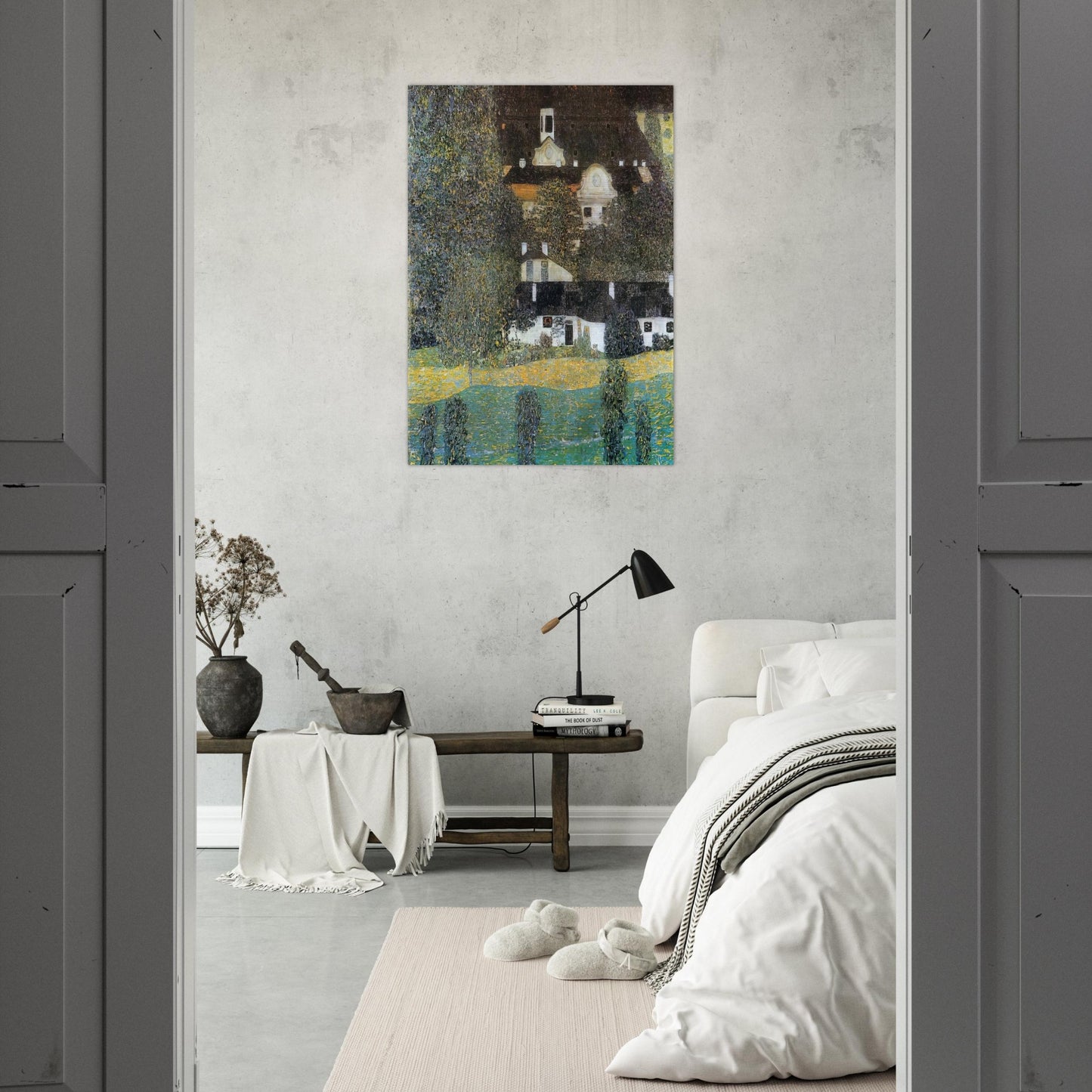 SCHLOSS KAMMER AM ATTERSEE II 1909 - Gustav Klimt Brushed Aluminum Print - 70x100 cm / 28x40 inches | Gustav Klimt Aluminum Print | Gustav Klimt Prints